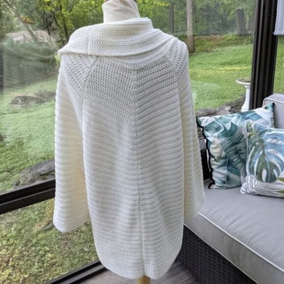 Chico's Ivory Cowl Neck Lowri Pullover Sweater L - Picture 7 of 10